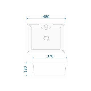 Раковина чаша Maretti UM13NS96-844, белая